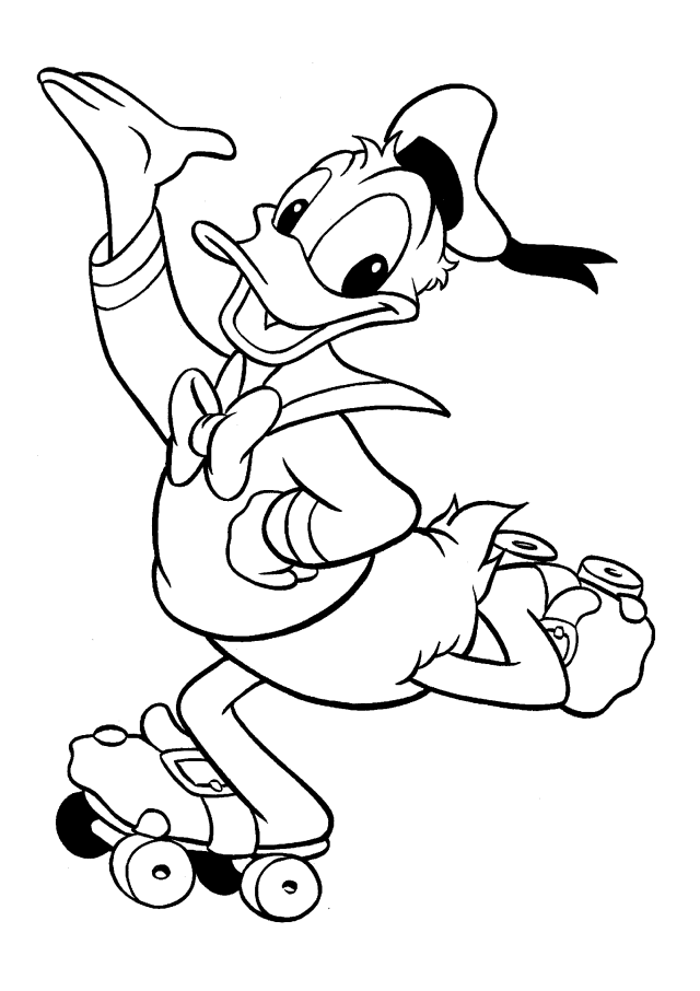 Dibujo para colorear: Donald Duck (Dibujos animados) #30314 - Dibujos para Colorear e Imprimir Gratis