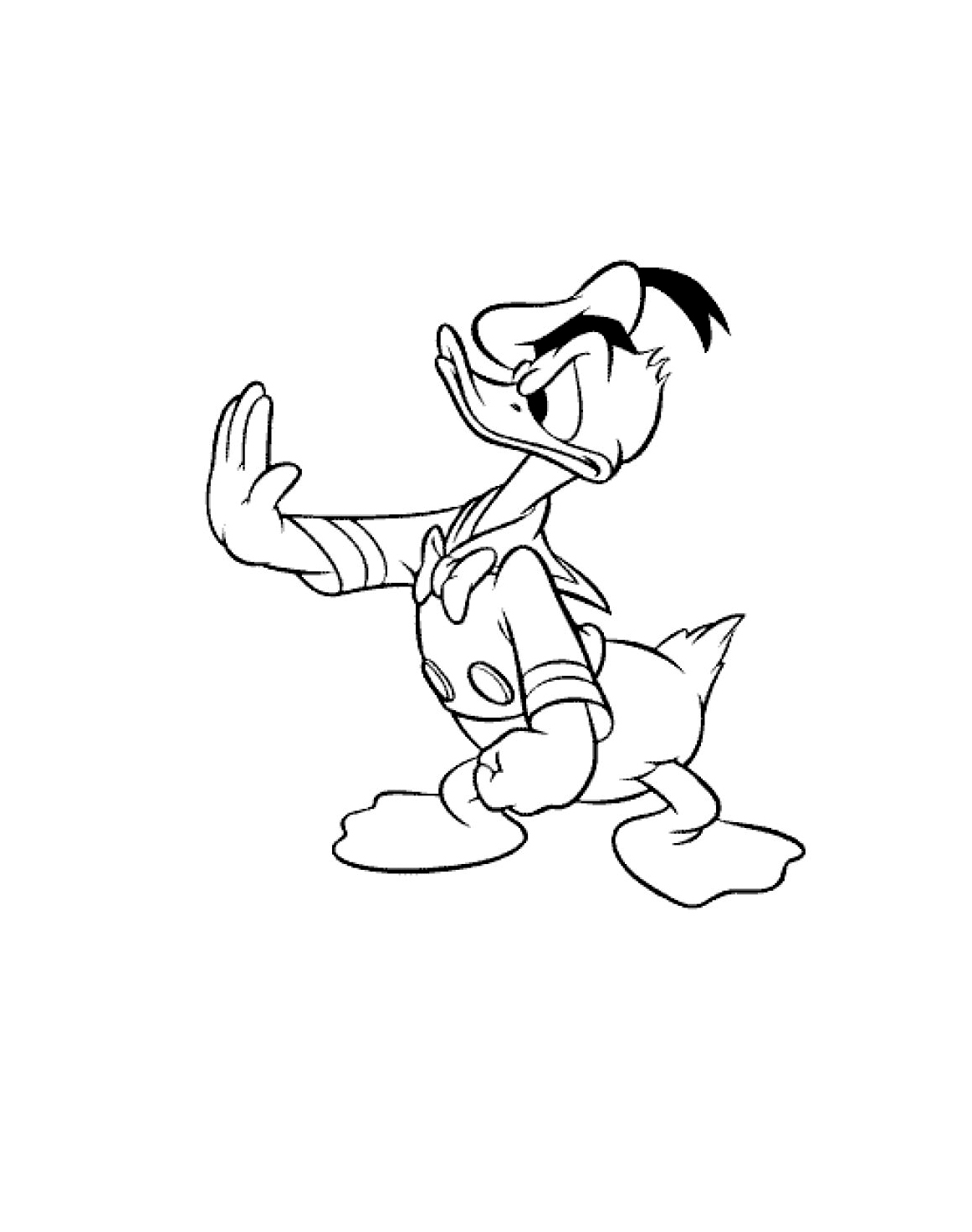 Dibujo para colorear: Donald Duck (Dibujos animados) #30373 - Dibujos para Colorear e Imprimir Gratis
