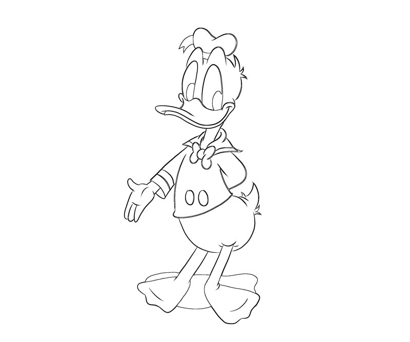 Dibujo para colorear: Donald Duck (Dibujos animados) #30432 - Dibujos para Colorear e Imprimir Gratis