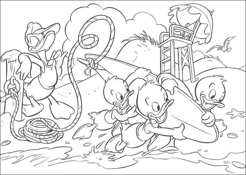 Dibujo para colorear: Donald Duck (Dibujos animados) #30438 - Dibujos para Colorear e Imprimir Gratis