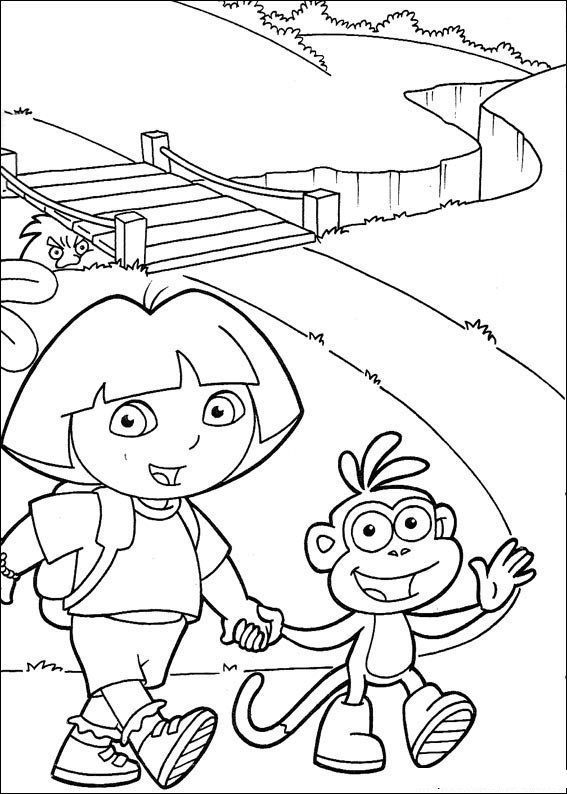 Dibujo para colorear: Dora the Explorer (Dibujos animados) #29715 - Dibujos para Colorear e Imprimir Gratis