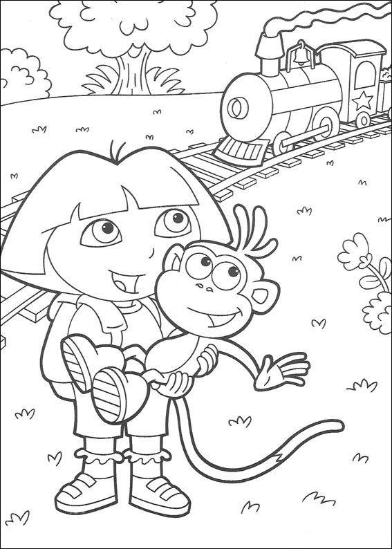 Dibujo para colorear: Dora the Explorer (Dibujos animados) #29720 - Dibujos para Colorear e Imprimir Gratis