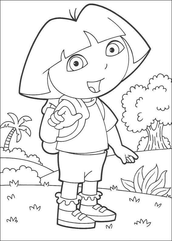 Dibujo para colorear: Dora the Explorer (Dibujos animados) #29722 - Dibujos para Colorear e Imprimir Gratis