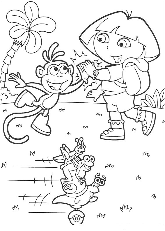 Dibujo para colorear: Dora the Explorer (Dibujos animados) #29726 - Dibujos para Colorear e Imprimir Gratis
