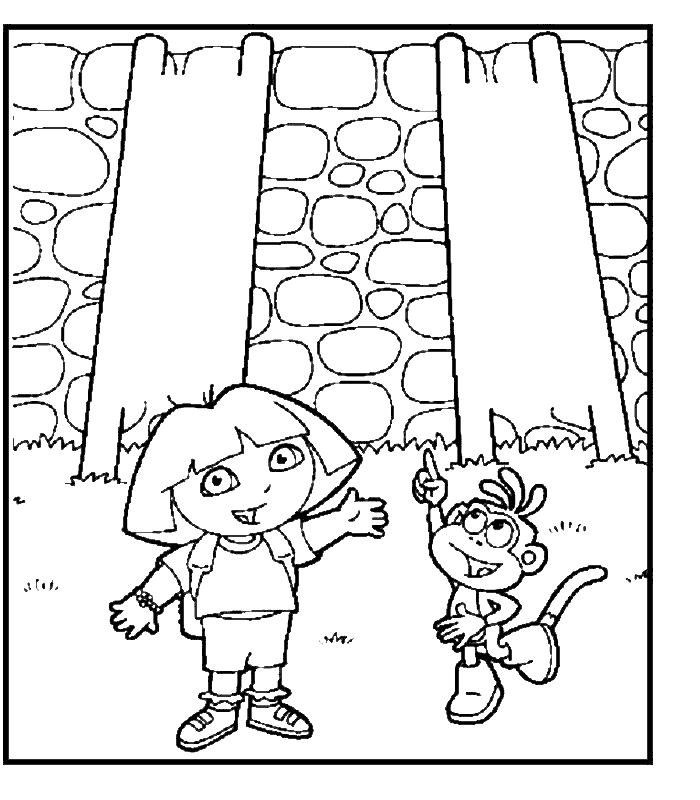 Dibujo para colorear: Dora the Explorer (Dibujos animados) #29727 - Dibujos para Colorear e Imprimir Gratis