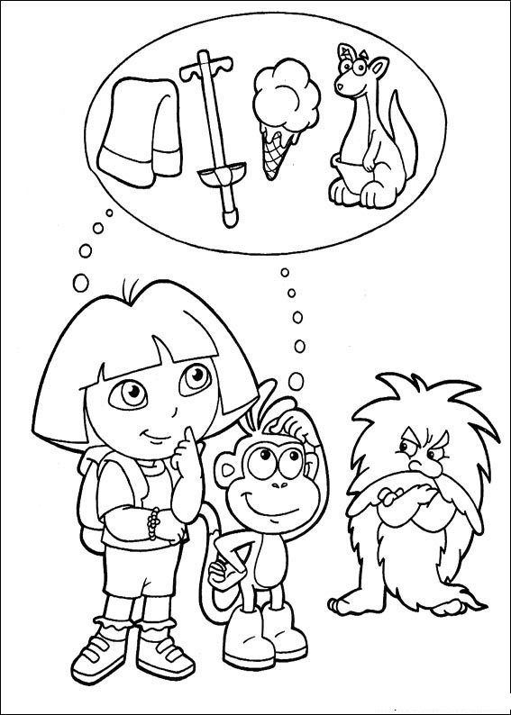 Dibujo para colorear: Dora the Explorer (Dibujos animados) #29729 - Dibujos para Colorear e Imprimir Gratis