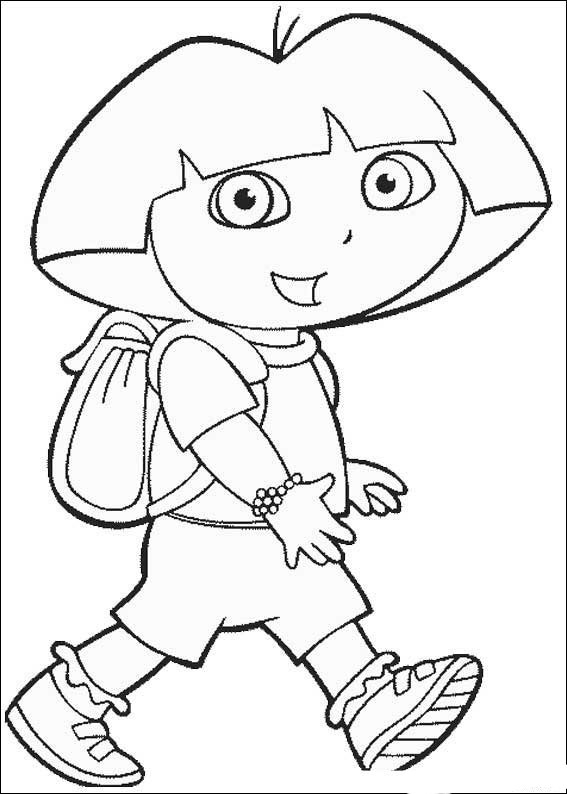 Dibujo para colorear: Dora the Explorer (Dibujos animados) #29731 - Dibujos para Colorear e Imprimir Gratis