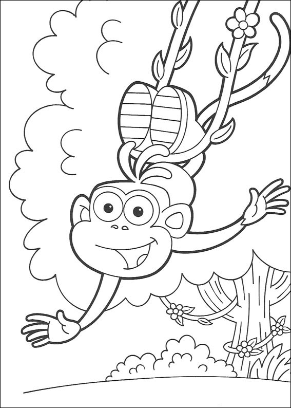 Dibujo para colorear: Dora the Explorer (Dibujos animados) #29734 - Dibujos para Colorear e Imprimir Gratis