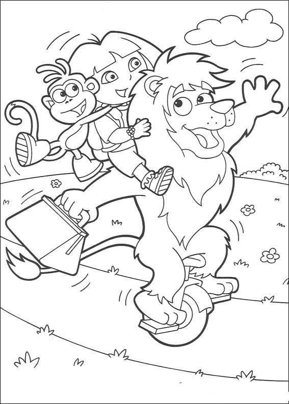 Dibujo para colorear: Dora the Explorer (Dibujos animados) #29736 - Dibujos para Colorear e Imprimir Gratis