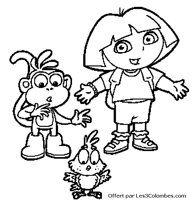 Dibujo para colorear: Dora the Explorer (Dibujos animados) #29744 - Dibujos para Colorear e Imprimir Gratis