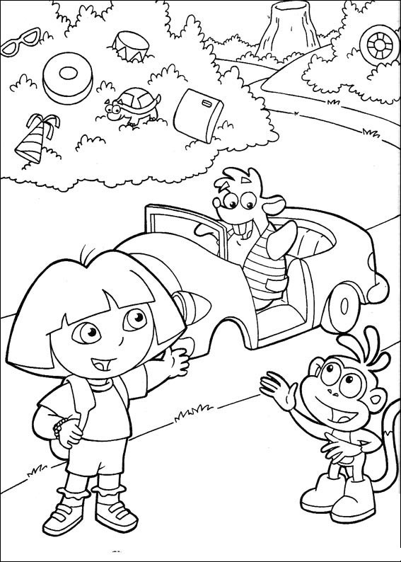 Dibujo para colorear: Dora the Explorer (Dibujos animados) #29746 - Dibujos para Colorear e Imprimir Gratis