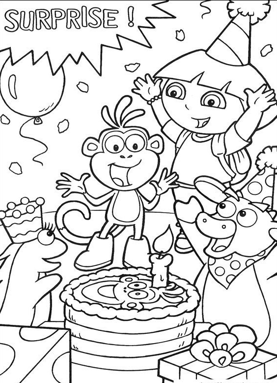 Dibujo para colorear: Dora the Explorer (Dibujos animados) #29761 - Dibujos para Colorear e Imprimir Gratis