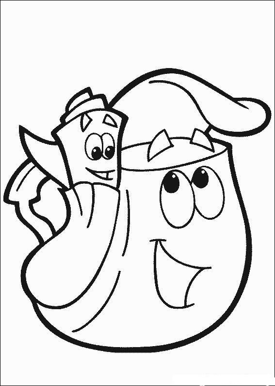 Dibujo para colorear: Dora the Explorer (Dibujos animados) #29762 - Dibujos para Colorear e Imprimir Gratis