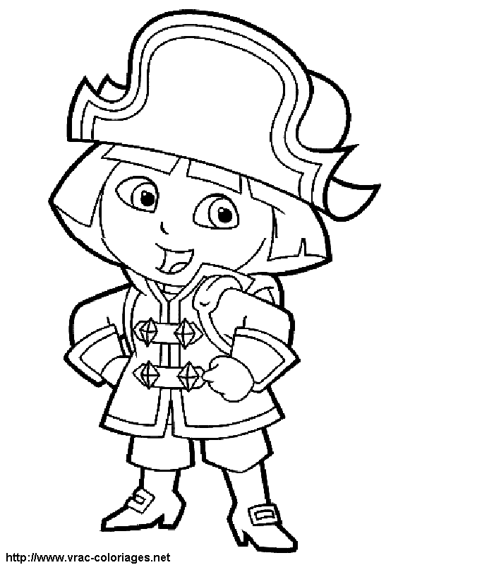 Dibujo para colorear: Dora the Explorer (Dibujos animados) #29768 - Dibujos para Colorear e Imprimir Gratis