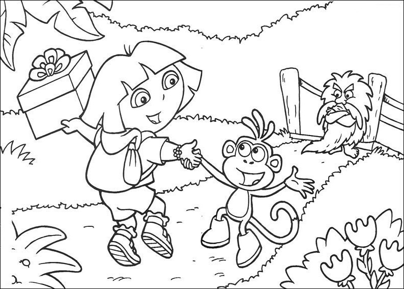 Dibujo para colorear: Dora the Explorer (Dibujos animados) #29774 - Dibujos para Colorear e Imprimir Gratis