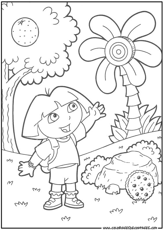 Dibujo para colorear: Dora the Explorer (Dibujos animados) #29788 - Dibujos para Colorear e Imprimir Gratis