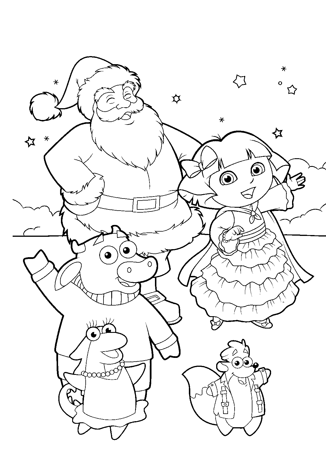 Dibujo para colorear: Dora the Explorer (Dibujos animados) #29793 - Dibujos para Colorear e Imprimir Gratis