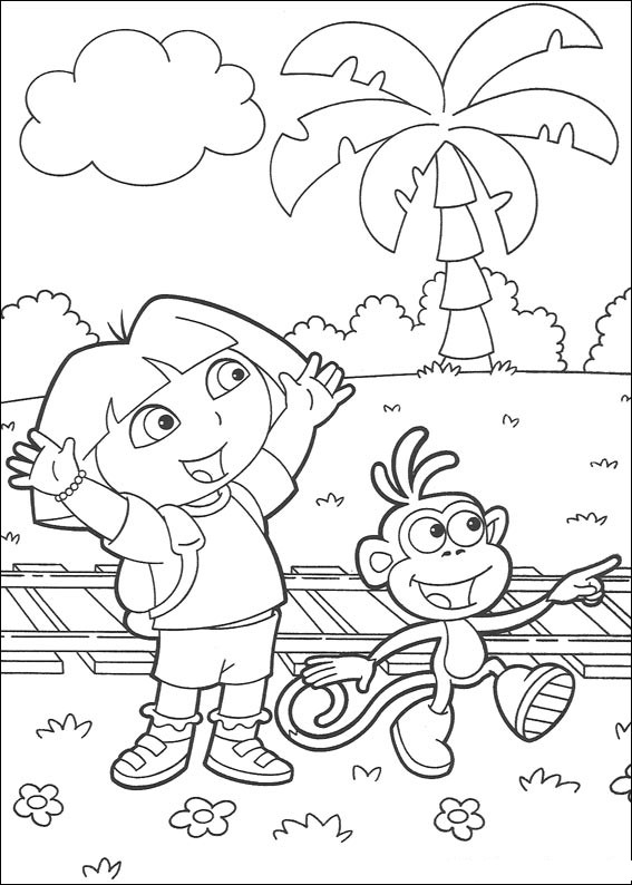 Dibujo para colorear: Dora the Explorer (Dibujos animados) #29796 - Dibujos para Colorear e Imprimir Gratis