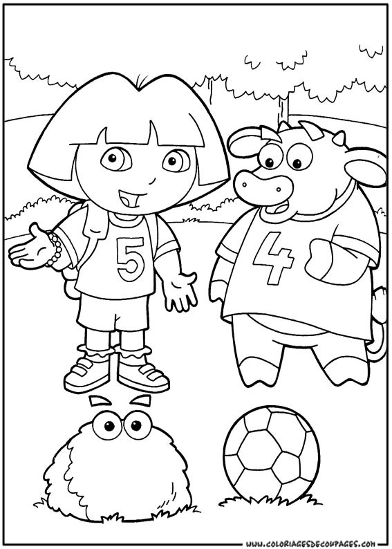 Dibujo para colorear: Dora the Explorer (Dibujos animados) #29798 - Dibujos para Colorear e Imprimir Gratis