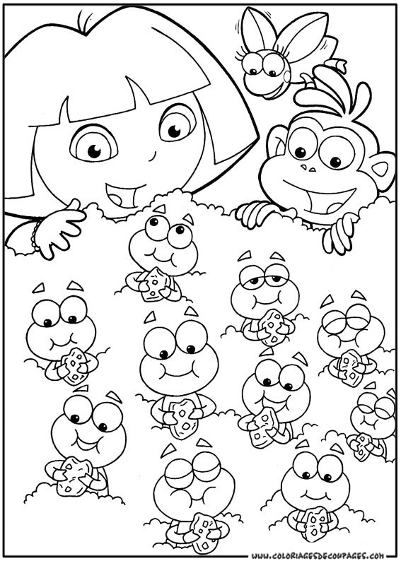 Dibujo para colorear: Dora the Explorer (Dibujos animados) #29800 - Dibujos para Colorear e Imprimir Gratis