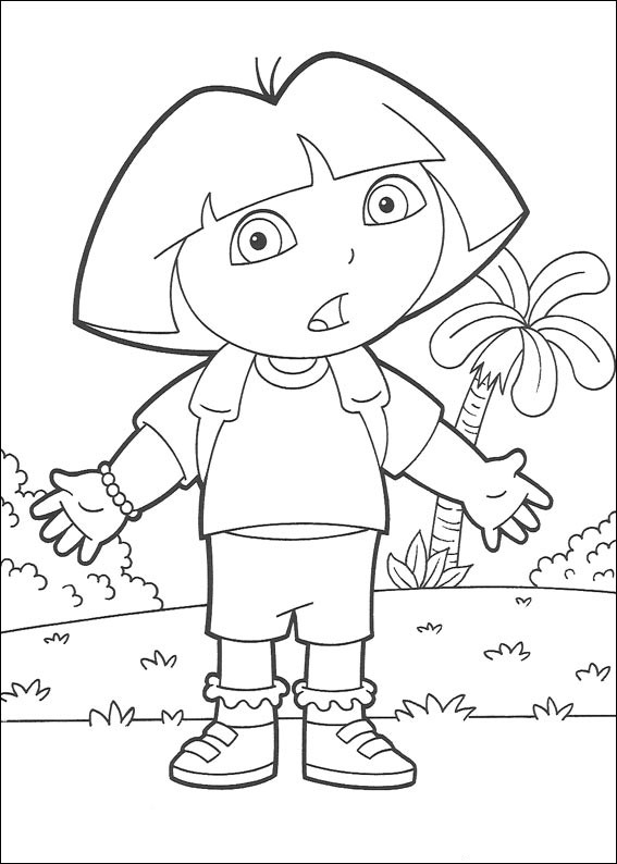 Dibujo para colorear: Dora the Explorer (Dibujos animados) #29802 - Dibujos para Colorear e Imprimir Gratis