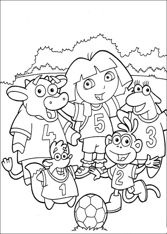 Dibujo para colorear: Dora the Explorer (Dibujos animados) #29809 - Dibujos para Colorear e Imprimir Gratis