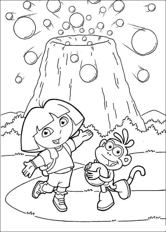 Dibujo para colorear: Dora the Explorer (Dibujos animados) #29814 - Dibujos para Colorear e Imprimir Gratis