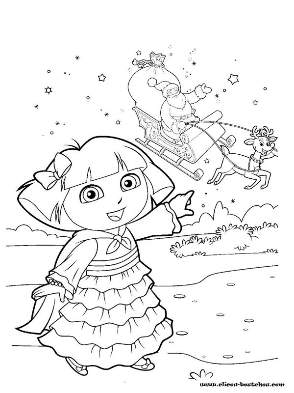 Dibujo para colorear: Dora the Explorer (Dibujos animados) #29820 - Dibujos para Colorear e Imprimir Gratis