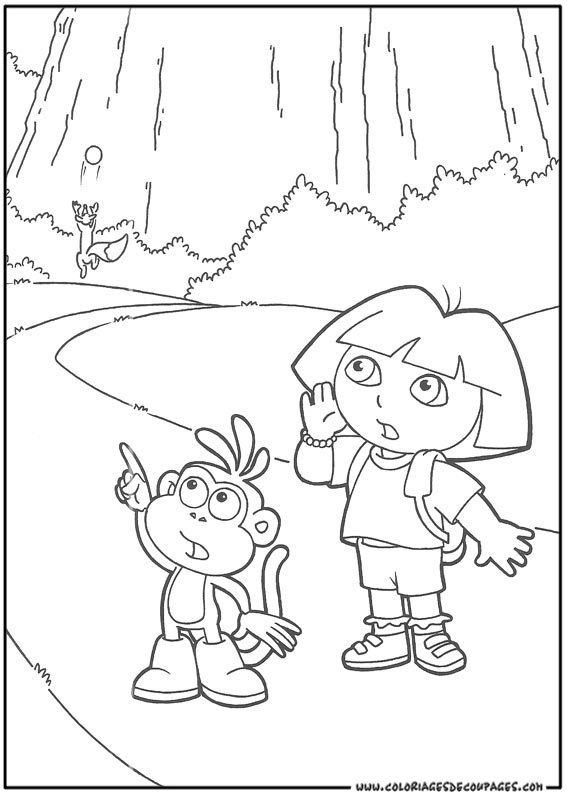 Dibujo para colorear: Dora the Explorer (Dibujos animados) #29822 - Dibujos para Colorear e Imprimir Gratis