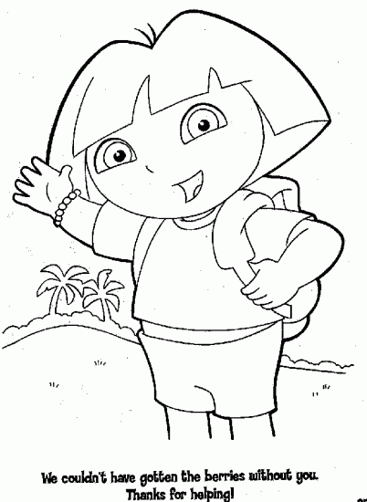 Dibujo para colorear: Dora the Explorer (Dibujos animados) #29823 - Dibujos para Colorear e Imprimir Gratis
