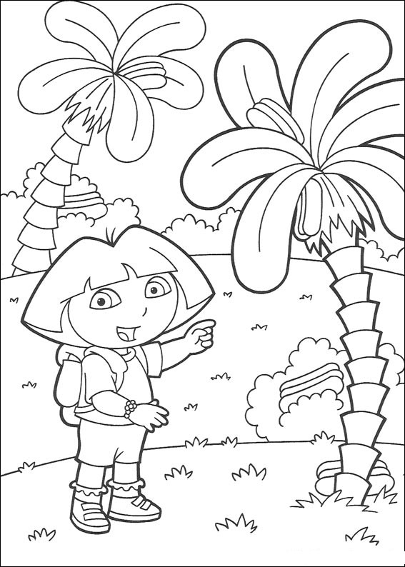 Dibujo para colorear: Dora the Explorer (Dibujos animados) #29828 - Dibujos para Colorear e Imprimir Gratis