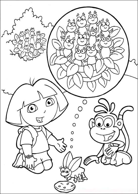 Dibujo para colorear: Dora the Explorer (Dibujos animados) #29837 - Dibujos para Colorear e Imprimir Gratis