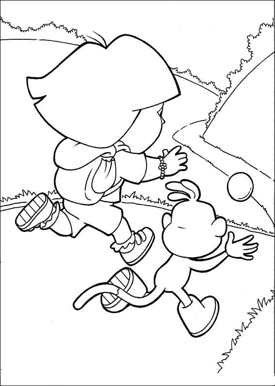 Dibujo para colorear: Dora the Explorer (Dibujos animados) #29838 - Dibujos para Colorear e Imprimir Gratis