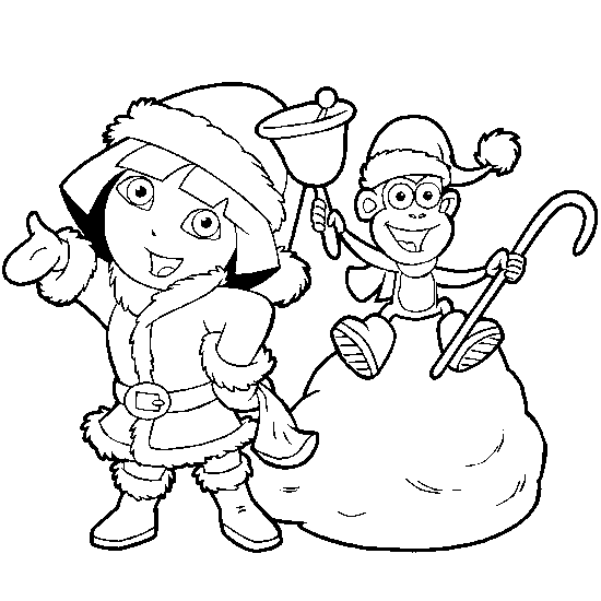 Dibujo para colorear: Dora the Explorer (Dibujos animados) #29839 - Dibujos para Colorear e Imprimir Gratis