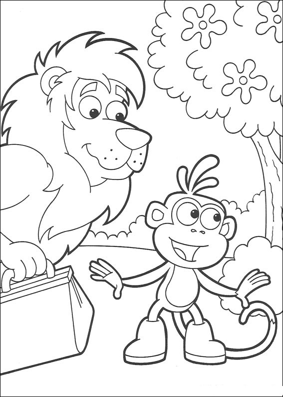 Dibujo para colorear: Dora the Explorer (Dibujos animados) #29842 - Dibujos para Colorear e Imprimir Gratis