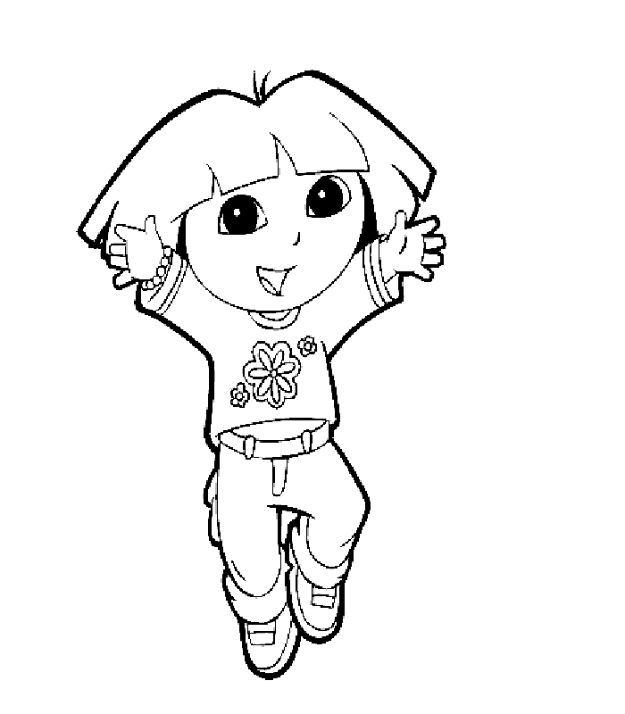 Dibujo para colorear: Dora the Explorer (Dibujos animados) #29846 - Dibujos para Colorear e Imprimir Gratis