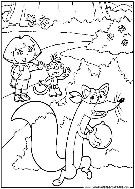 Dibujo para colorear: Dora the Explorer (Dibujos animados) #29847 - Dibujos para Colorear e Imprimir Gratis