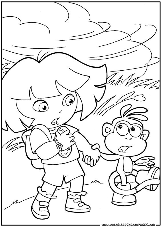 Dibujo para colorear: Dora the Explorer (Dibujos animados) #29848 - Dibujos para Colorear e Imprimir Gratis