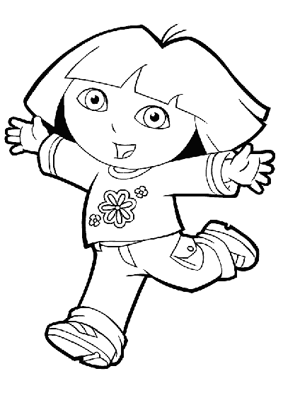 Dibujo para colorear: Dora the Explorer (Dibujos animados) #29851 - Dibujos para Colorear e Imprimir Gratis