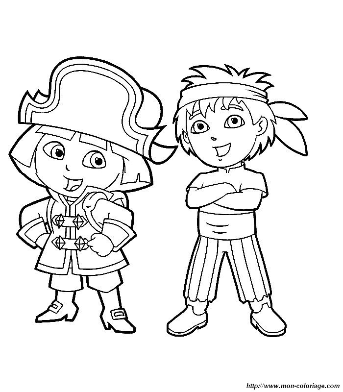 Dibujo para colorear: Dora the Explorer (Dibujos animados) #29855 - Dibujos para Colorear e Imprimir Gratis