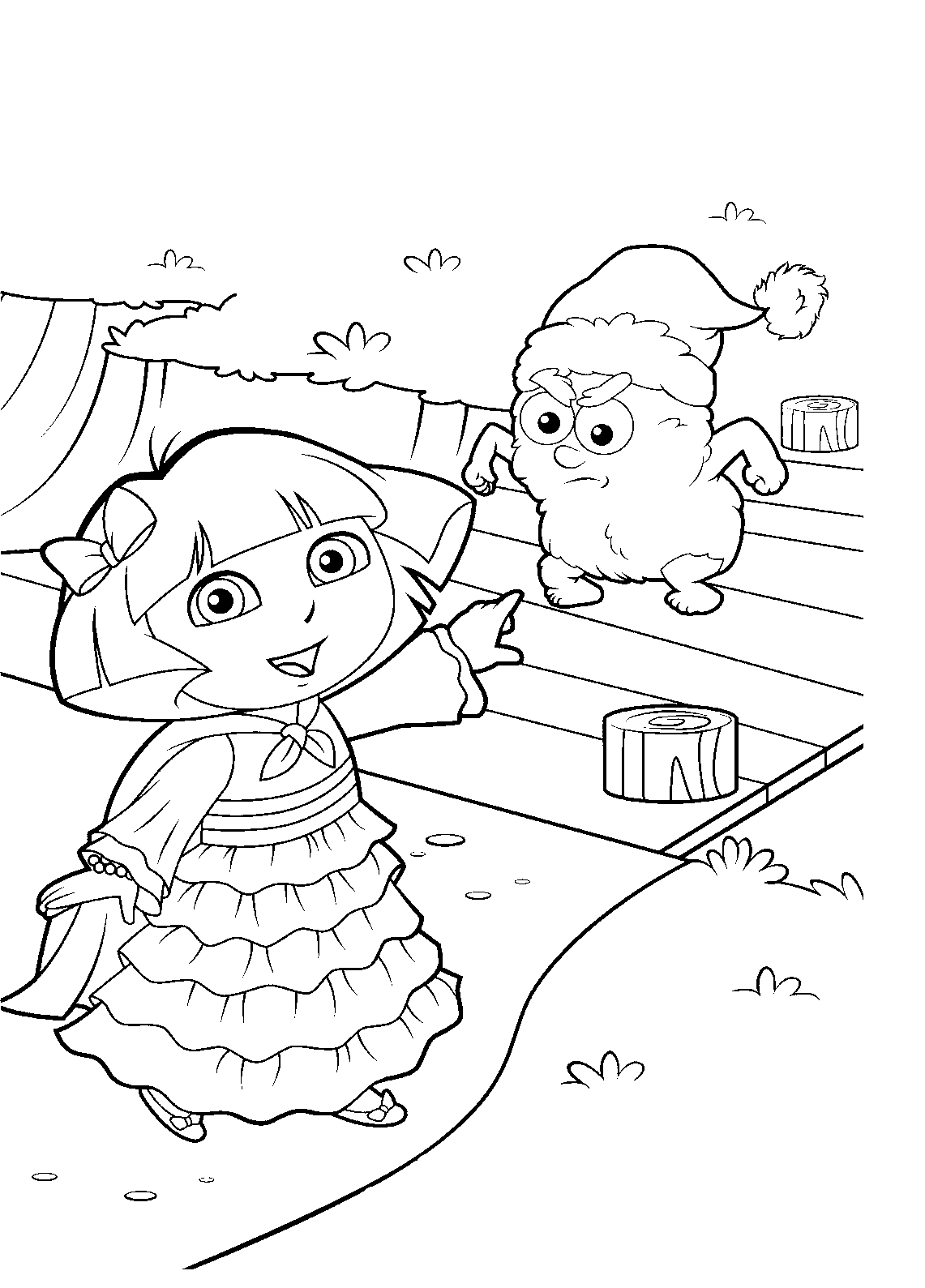 Dibujo para colorear: Dora the Explorer (Dibujos animados) #29864 - Dibujos para Colorear e Imprimir Gratis