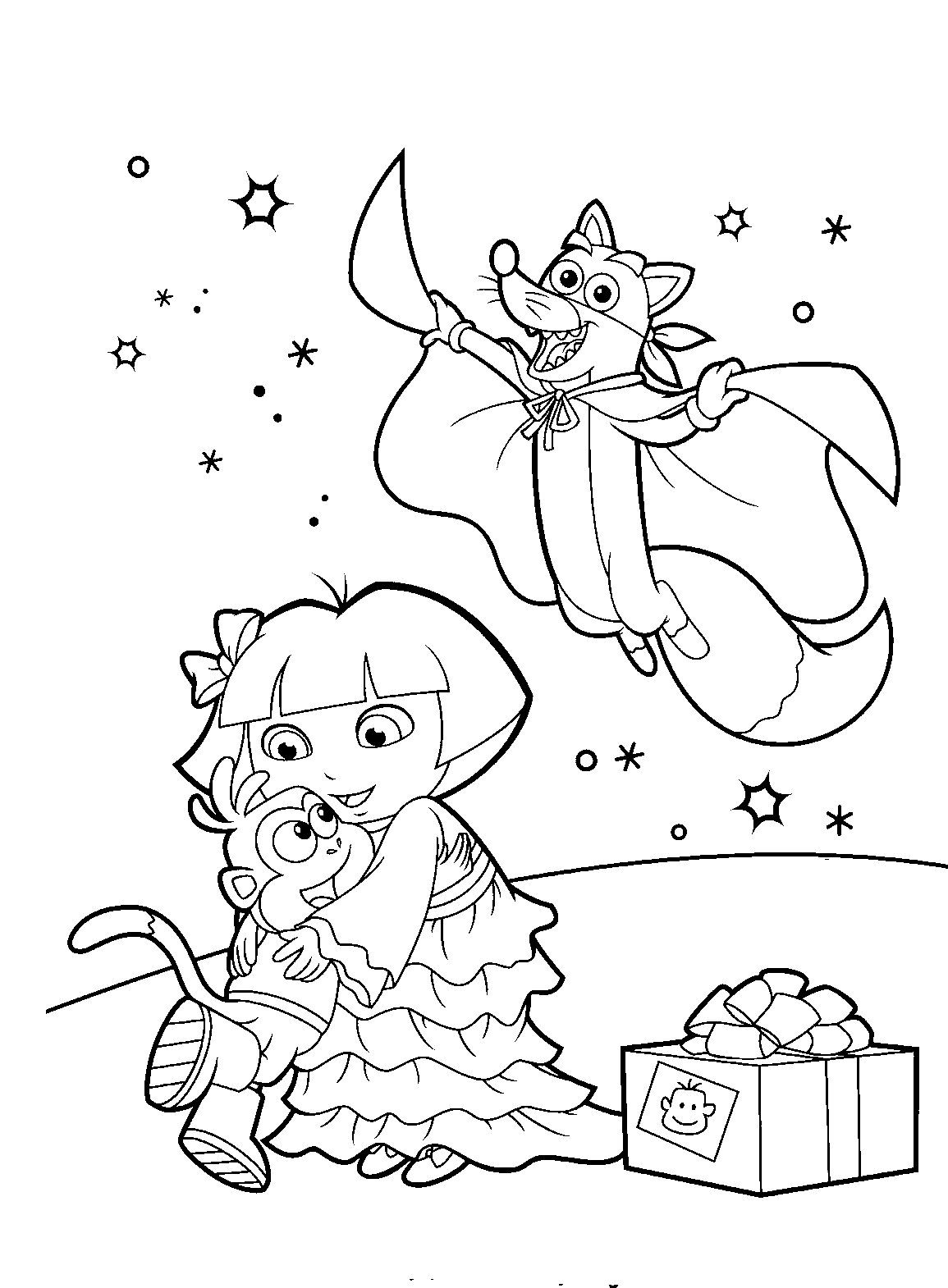 Dibujo para colorear: Dora the Explorer (Dibujos animados) #29872 - Dibujos para Colorear e Imprimir Gratis