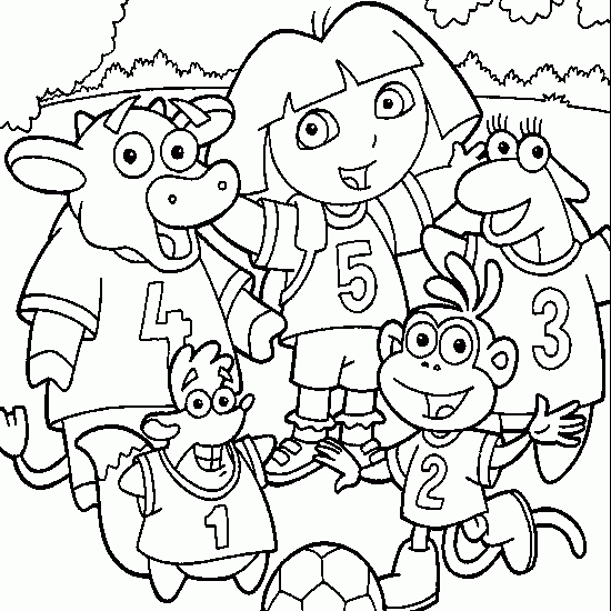 Dibujo para colorear: Dora the Explorer (Dibujos animados) #29873 - Dibujos para Colorear e Imprimir Gratis