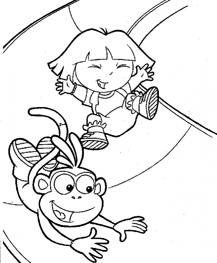 Dibujo para colorear: Dora the Explorer (Dibujos animados) #29885 - Dibujos para Colorear e Imprimir Gratis