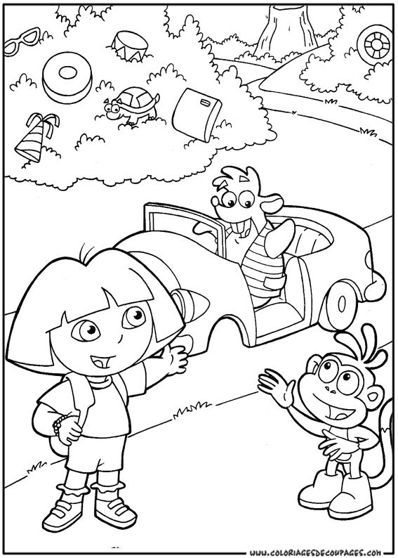 Dibujo para colorear: Dora the Explorer (Dibujos animados) #29893 - Dibujos para Colorear e Imprimir Gratis