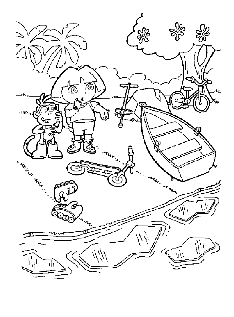 Dibujo para colorear: Dora the Explorer (Dibujos animados) #29898 - Dibujos para Colorear e Imprimir Gratis