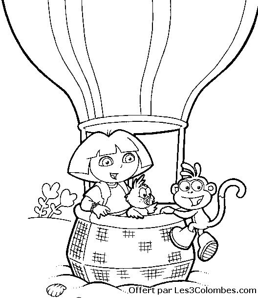 Dibujo para colorear: Dora the Explorer (Dibujos animados) #29906 - Dibujos para Colorear e Imprimir Gratis