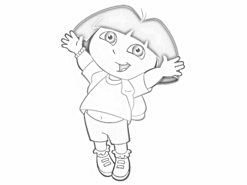 Dibujo para colorear: Dora the Explorer (Dibujos animados) #29908 - Dibujos para Colorear e Imprimir Gratis