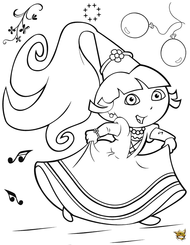 Dibujo para colorear: Dora the Explorer (Dibujos animados) #29911 - Dibujos para Colorear e Imprimir Gratis