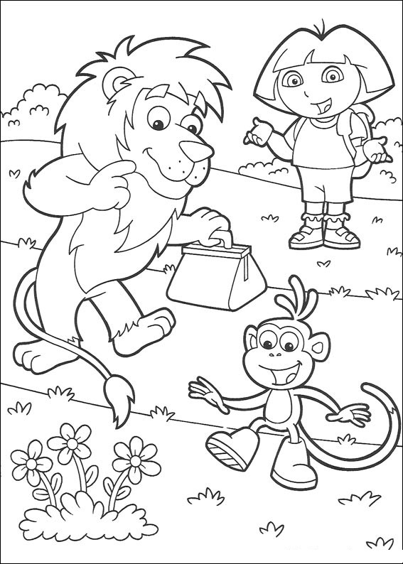 Dibujo para colorear: Dora the Explorer (Dibujos animados) #29913 - Dibujos para Colorear e Imprimir Gratis